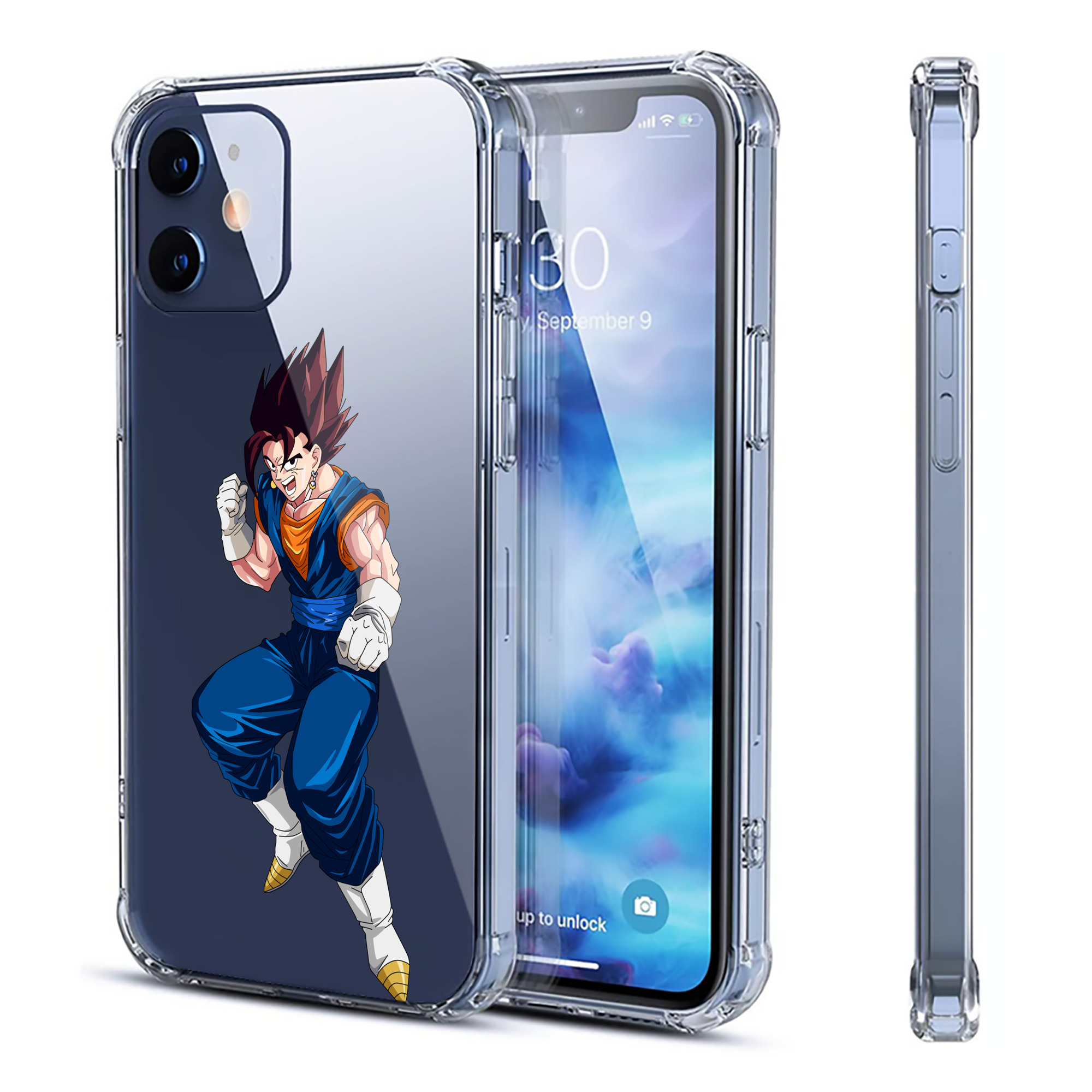 （画像用） ドラゴンボール 孫 悟飯（そんごはん）DRAGON BALL Son Gohan 【iPhone 12シリーズ対応】透明スマホケース（クリアソフトケース）
